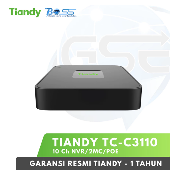 TC-R3110 POE 10CH UP TO 6MP