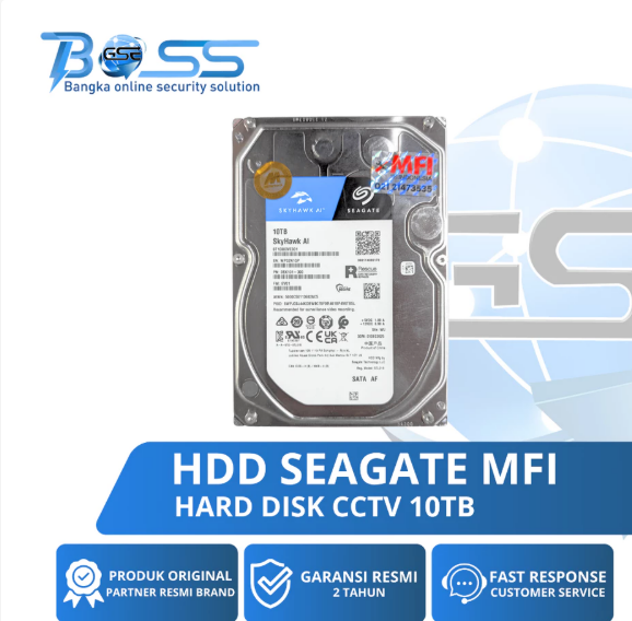 HDD SEAGATE SJYHAWK CCTV 10TB MFI